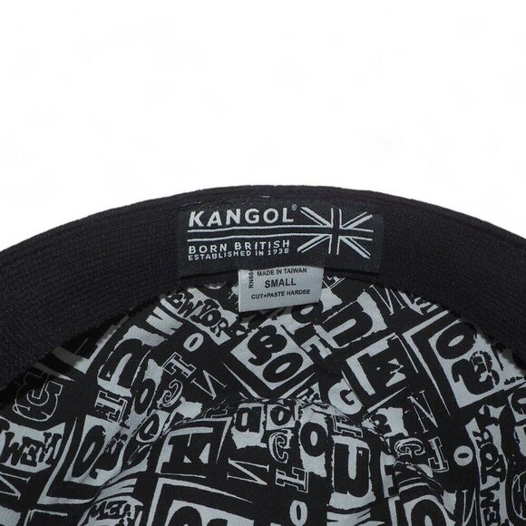 Kangol Cut + Paste Hardee Cadet Cap Hat Black CA01474 Unisex Small 6 3/4 - 6 7/8 - Picture 7 of 9